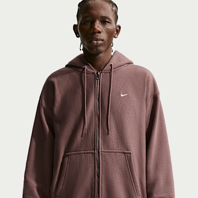 Nike Solo Swoosh Men's Full-Zip Fleece Hoodie. Nike.com